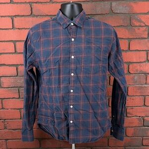 Bonobos Mens Medium Checkered Button Down Shirt -‎ Preppy, Formal